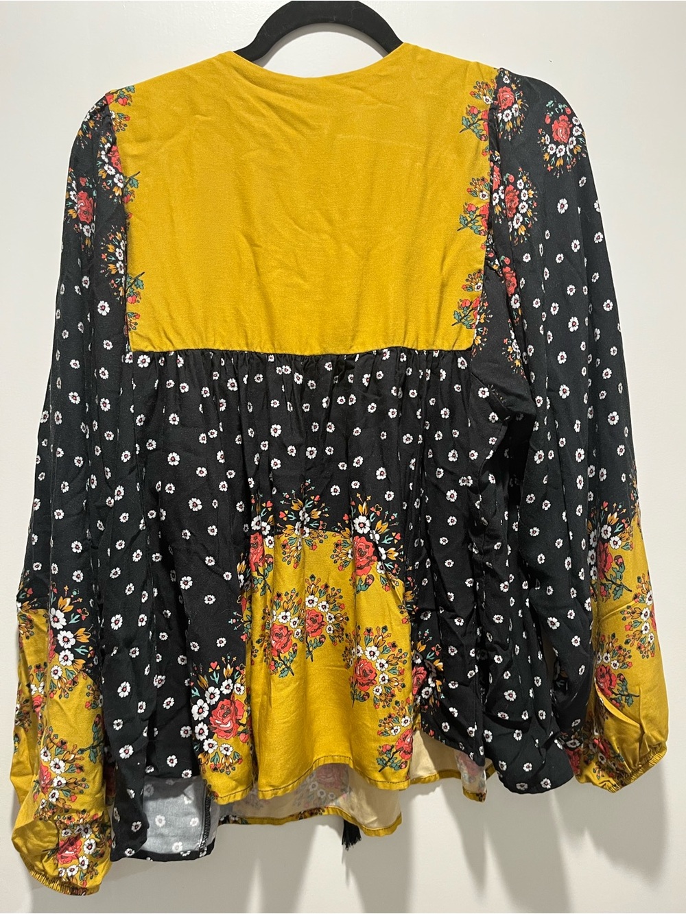 FARM Rio Black & Mustard Floral Boho Tunic - Picture 5 of 8